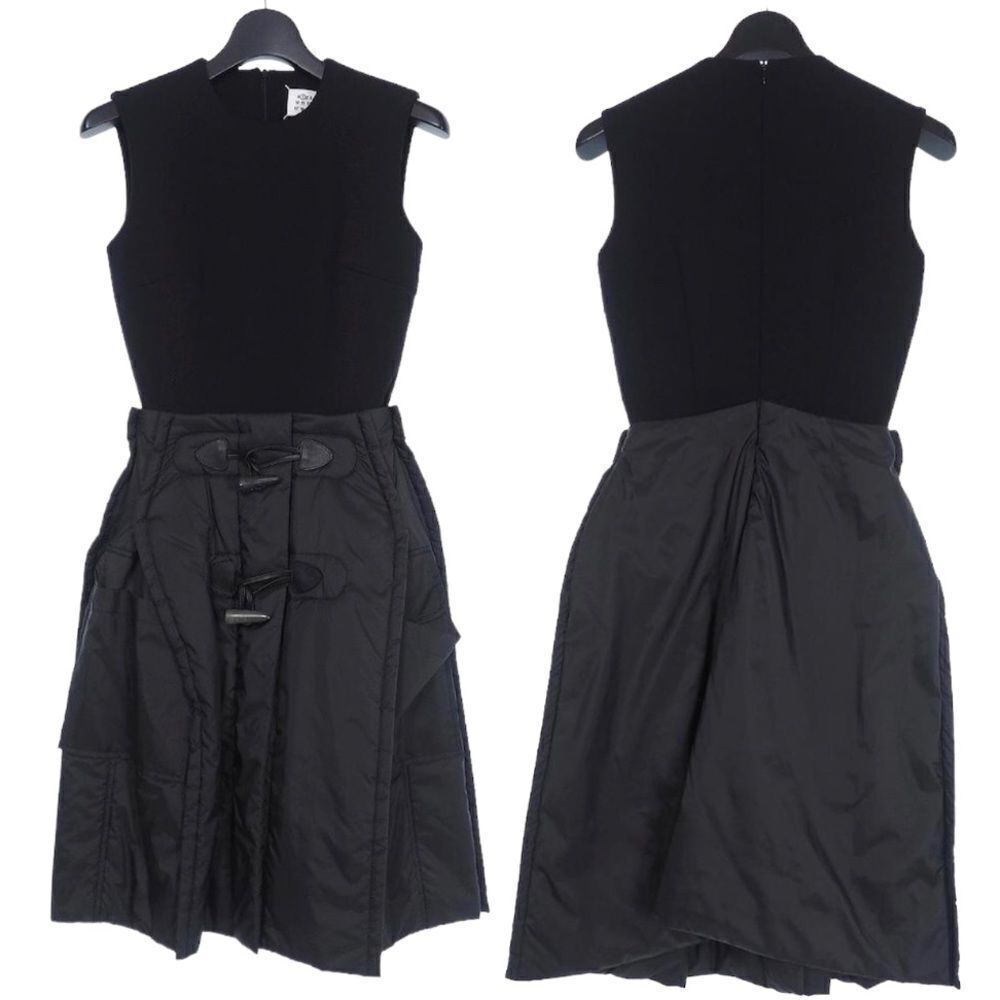 MAISON Margiela Paris Switching sleeveless docking Puffer Couture Dress Blk
NWT